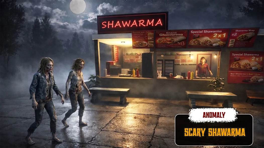 沙瓦玛店夜间恐怖游戏(Shawarma Shop: Night Horror)v8.0 安卓版