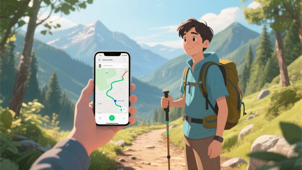 拾野寻游app离线地图下载与轨迹记录功能使用