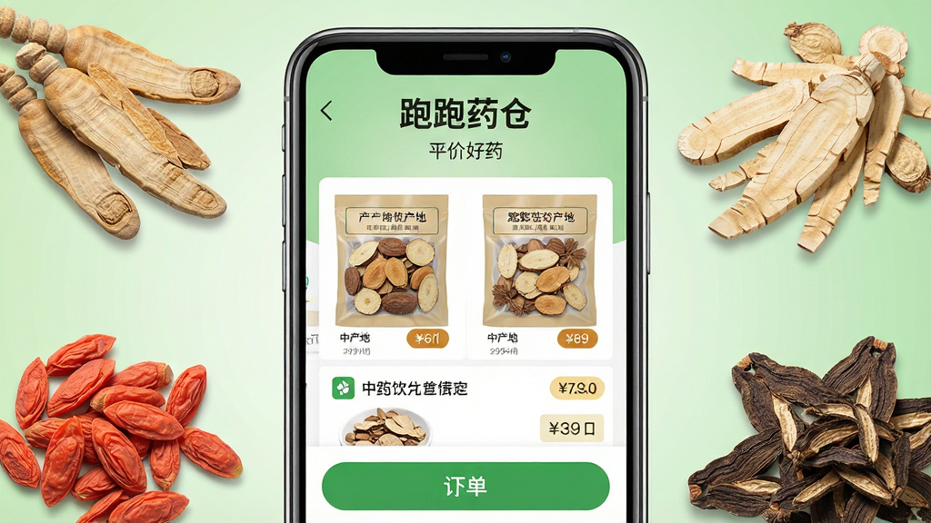 ���壺�ֻ���Ļչʾ����ҩ��App���棬����������ҩ��Ƭ�б����۸��ǩ���µ���ť�����֣��ֻ����У���Χ���Ƶ��顢��轡����ε���ҩ��Ƭ��д������Ϊ����ɫ���䡣�Ű棺App����������ʾ������ҩ�֡�Ʒ�������·��С�ƽ�ۺ�ҩ������������������¹�ͼ�����дʵ��ҵ��Ӱ���UI����չʾ����������ͨ͸��ϸ�ڣ�ҩ������ϸ�壬��װ����ӡ�в�����Ϣ������ͼ�꾫�¡����ʣ�8K�����壬�ɾ����޶���Ԫ�ء�
