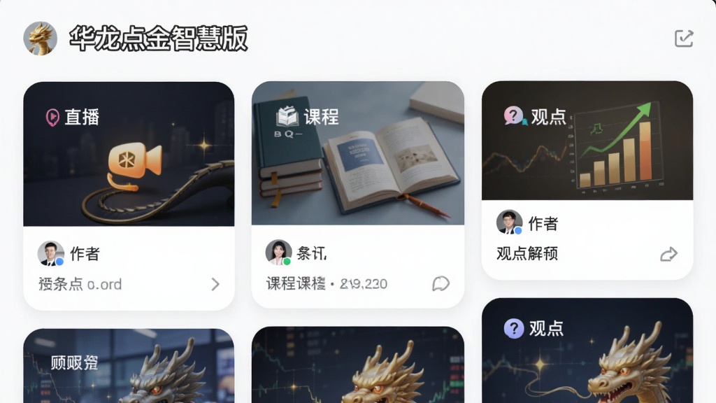 ���壺����������ǻ۰桱Ͷ�˷���ҳ�棬չʾ��ֱ���������γ̡������۵㡱�ȿ�Ƭ�����֣��ٲ���ʽ���֣���ƬԲ�ǡ��Ű棺ͼ�Ľ�ϣ�����ͻ���������Ѷ��App���ϸ�ڣ���Ƭ����ʾ����ͷ��ͱ��⡣���ʣ��ɾ����޶���Ԫ��