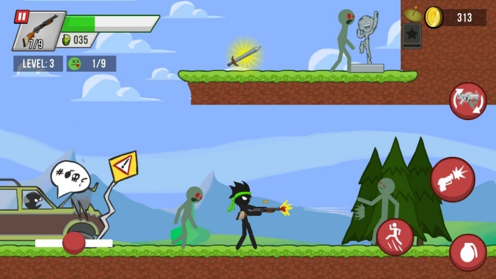 Stick vs Zombies����˽�ʬ����ϰ汾v1.5.8 ������