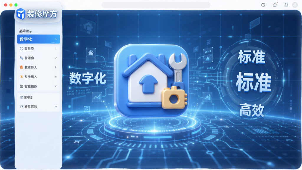 ��������Ϊ��װ��Ħ����������Ʒ��չʾ���棬�����������ܼҾ���װ�޹��߽�ϵ�3Dͼ�꣬����Ϊ����ɫ�Ƽ��������������ߣ����ֲ������ҶԳƵ��������Ű�ɾ����䣬ϸ����ͻ�������ֻ���������׼��������Ч�����������廭�������������޶���Ԫ��
