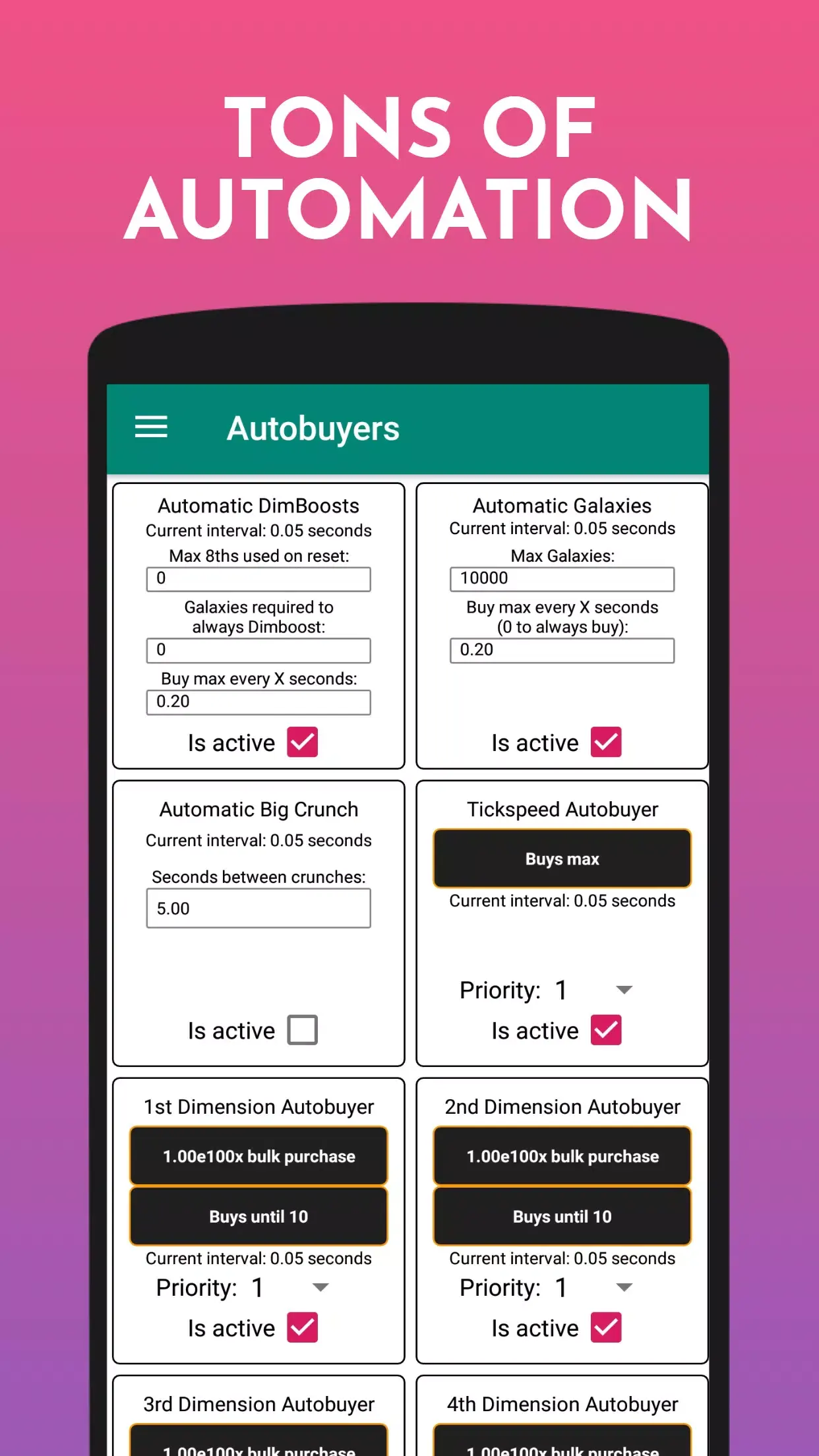 ������ά�����°�(Antimatter Dimensions)v3.15.0 ��׿��