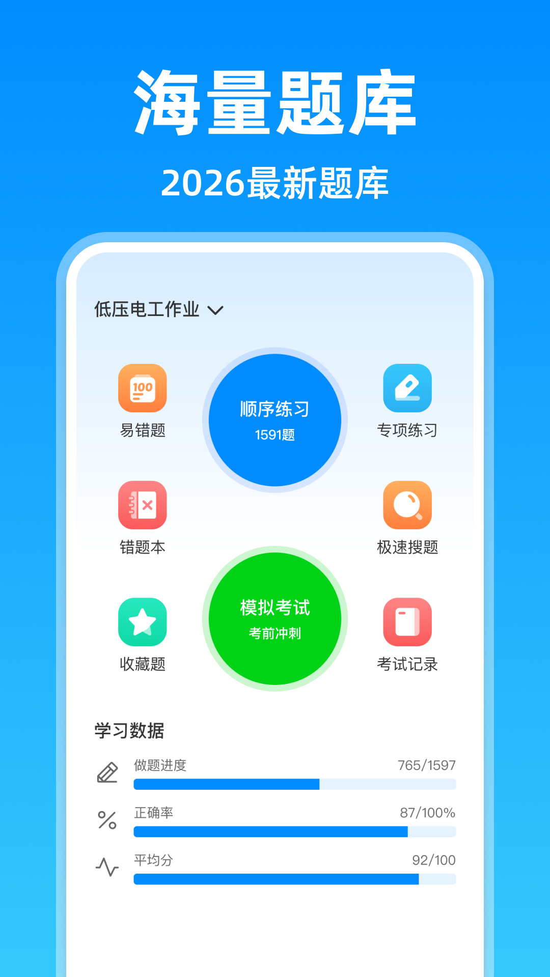 电工焊工考证门题系统app使用心得分享