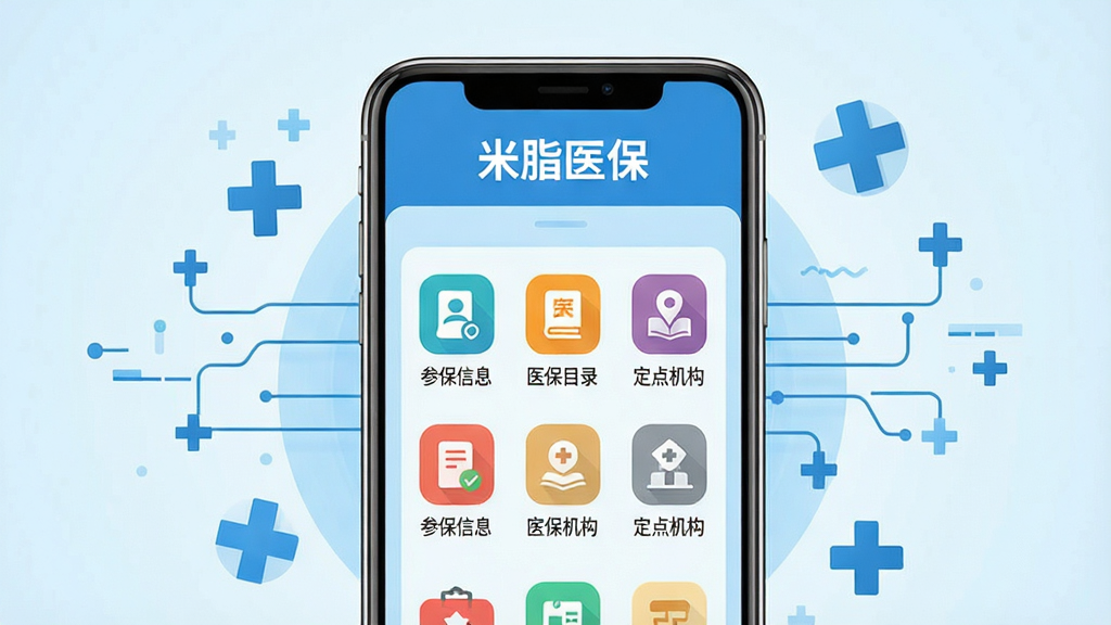 ��������Ϊһ�������ֻ���Ļ����Ļ������չʾ����֬ҽ����APP��ҳ���棬���涥����ʾ����֬ҽ�������ֱ�ʶ���в��С��α���Ϣ������ҽ��Ŀ¼����������������Ȳ�ɫ����ͼ�꣬����Ϊǳ��ɫ���䣬ҳ�������ִ������岼��Ϊ�ֻ����У���Χ������ҽ�ƺ����ݵ���ɫ������ʮ��ͼ�껷�ƣ����ñ�ƽ����Ʒ�񣬻��������ɾ����޶���Ԫ�ء�