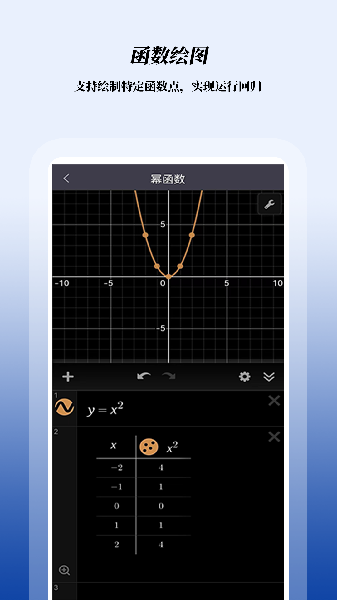 公式计算器app函数绘图功能演示截图