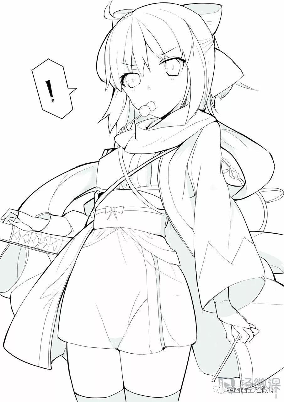 描图 线稿 素材 简单 新手 选择