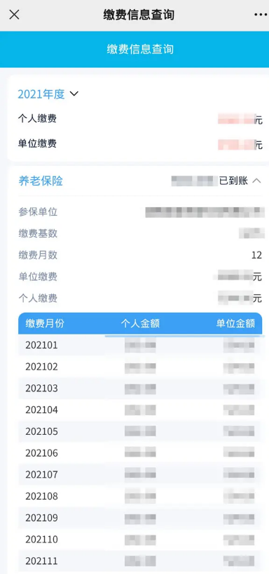 江西税务app缴费记录查询页面 社保缴费成功截图