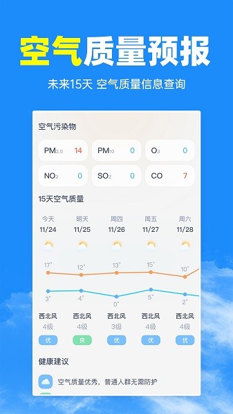 智汇天气通app分钟级降雨预报功能展示