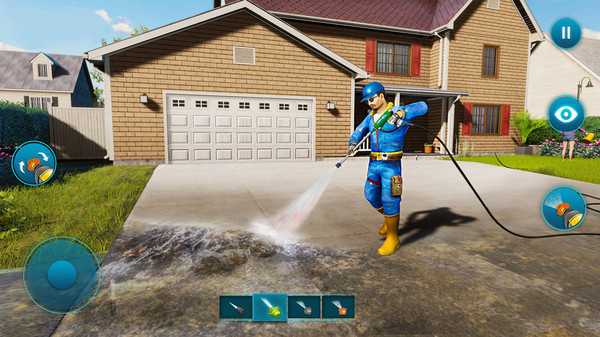 学校清洁工模拟器游戏(School Janitor Simulator)打扫前后对比评分结算画面