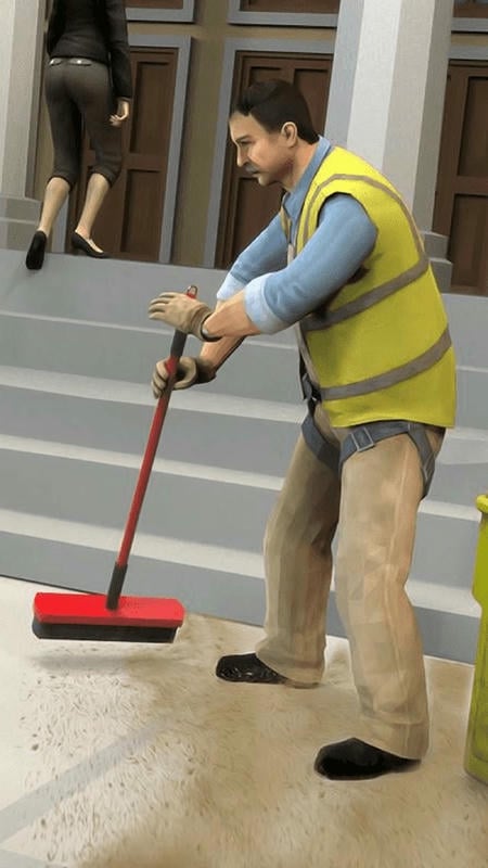 学校清洁工模拟器游戏(School Janitor Simulator)真实校园打扫场景游戏截图