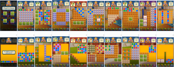 Miracle Match 3关卡步数规划与棋盘布局分析图