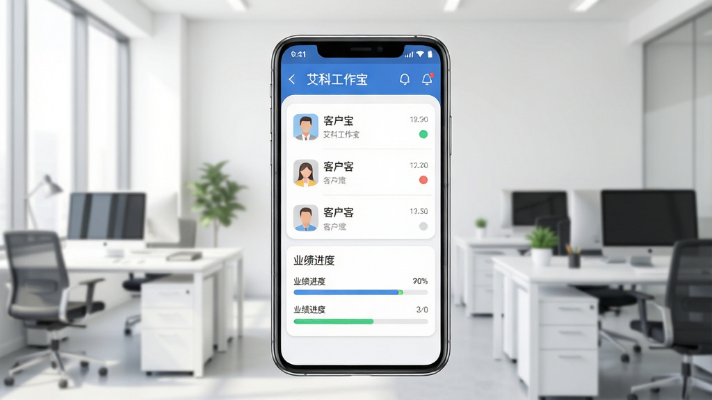 һ��չʾ�ƶ��칫�����ĸ���ͼƬ������������һ����׿�����ֻ�����Ļ����ʾ�š����ƹ����������������棬�������пͻ��б���ҵ���������������������İ칫�һ��������ּ�����������Ϊ�ִ���ƽ����ƣ�ϸ�ڰ����ֻ���Ե�Ĺ���кͽ���ͼ���Բ�Ǵ��������ʸ��壬�ɾ����޶���Ԫ�ء�