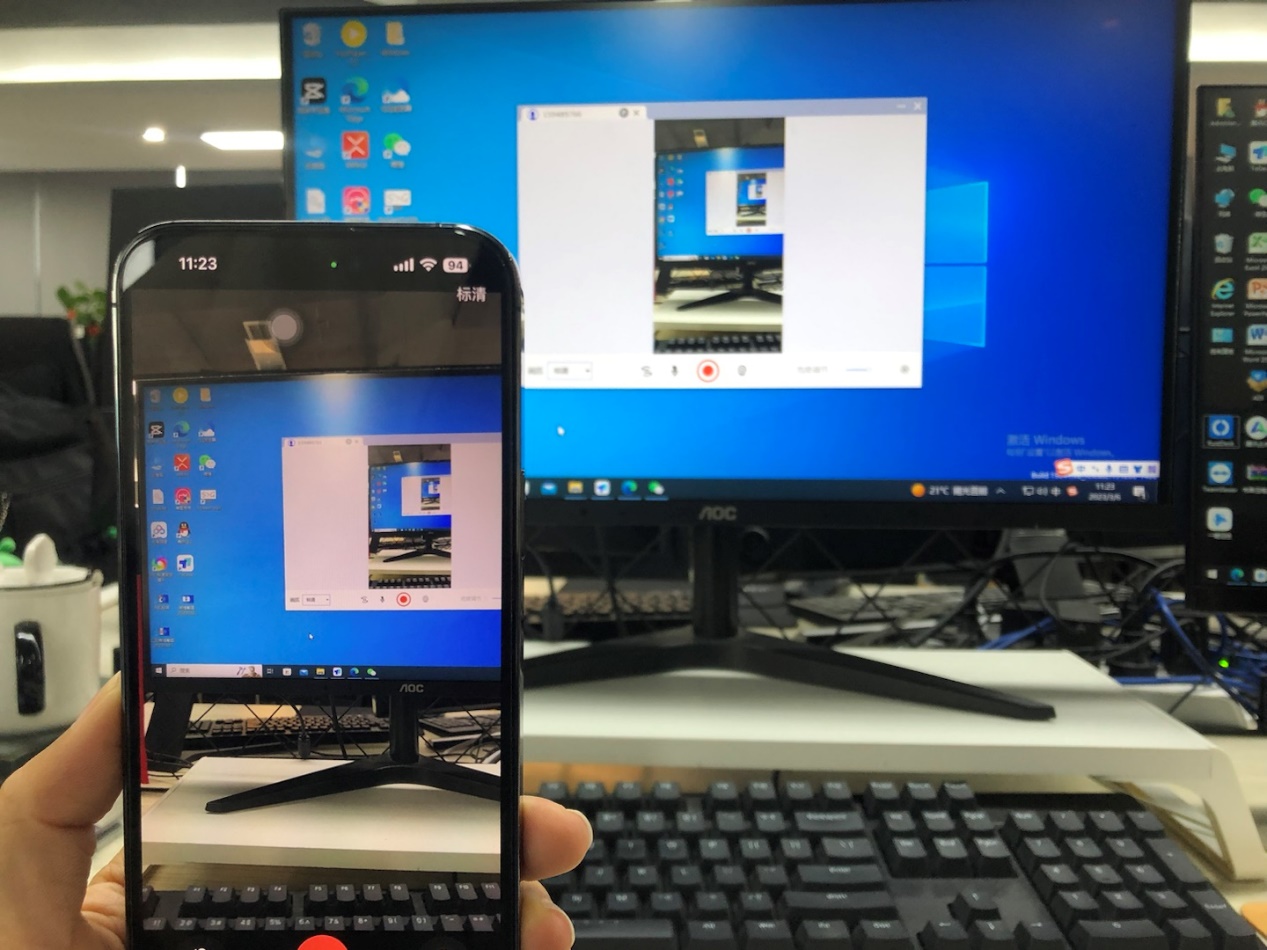 todeskAPP手机远程控制电脑 连接成功画面