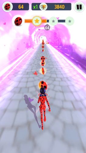 瓢虫雷迪跑酷(Miraculous)手机端操作界面高清截图