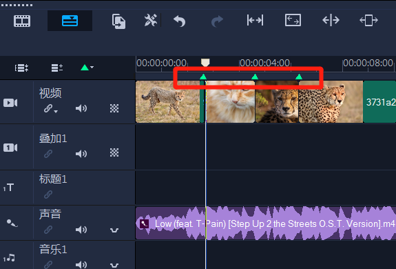 热歌相机app音乐选择与卡点节奏调节界面