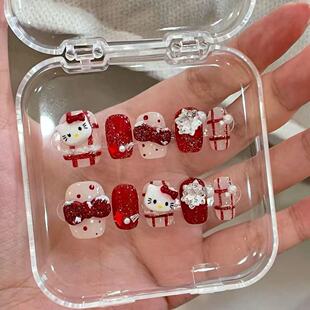 HelloKitty美甲沙龙 经典蝴蝶结款美甲细节图