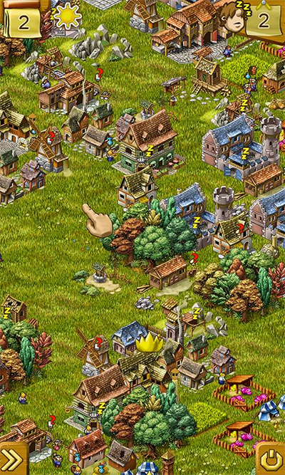 家园6游戏(Townsmen 6 FREE)安卓手机下载页面操作示意