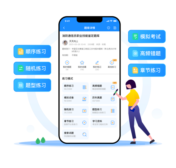 自考题库网历年真题答案解析 自考生刷题备考场景