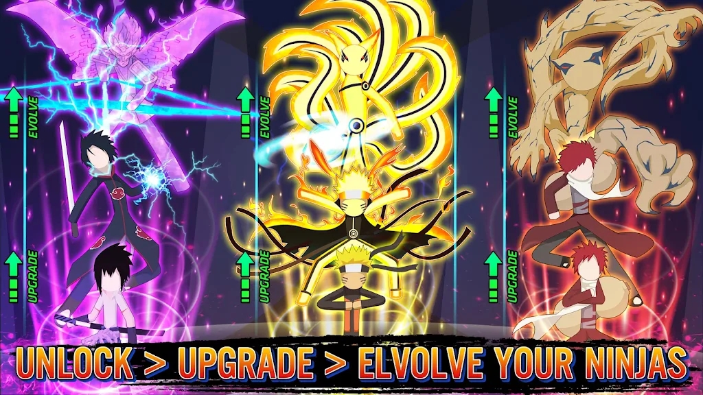 �ռ����߻�����Ҷ���Ϸ���ذ�װ(NinjaStickmanFight) ��Ϸ��ս����Ͳ�������