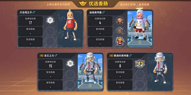 香肠派对比赛服申请资料填写页面示意图