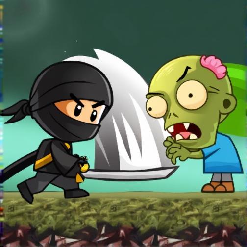 僵尸英雄忍者最新版(Fidget Hero Ninja)忍者角色闯关画面