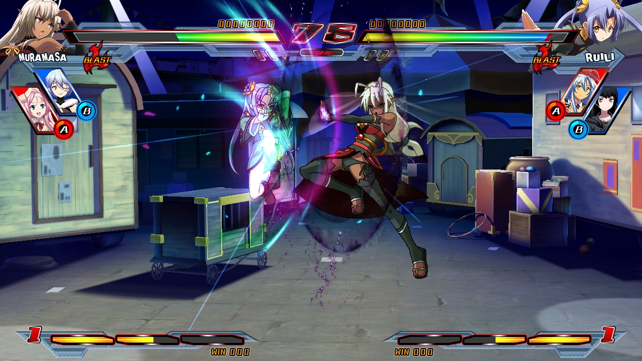 Nitro+爆裂女主角大乱斗最新版T0角色实战对线画面