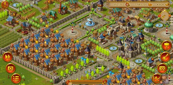 家园7中文版(Townsmen)中期资源平衡与仓库管理截图