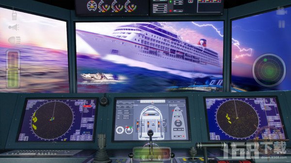 船舶模拟器2026最新版Ship Simulator 2026暴雨夜航驾驶舱视角