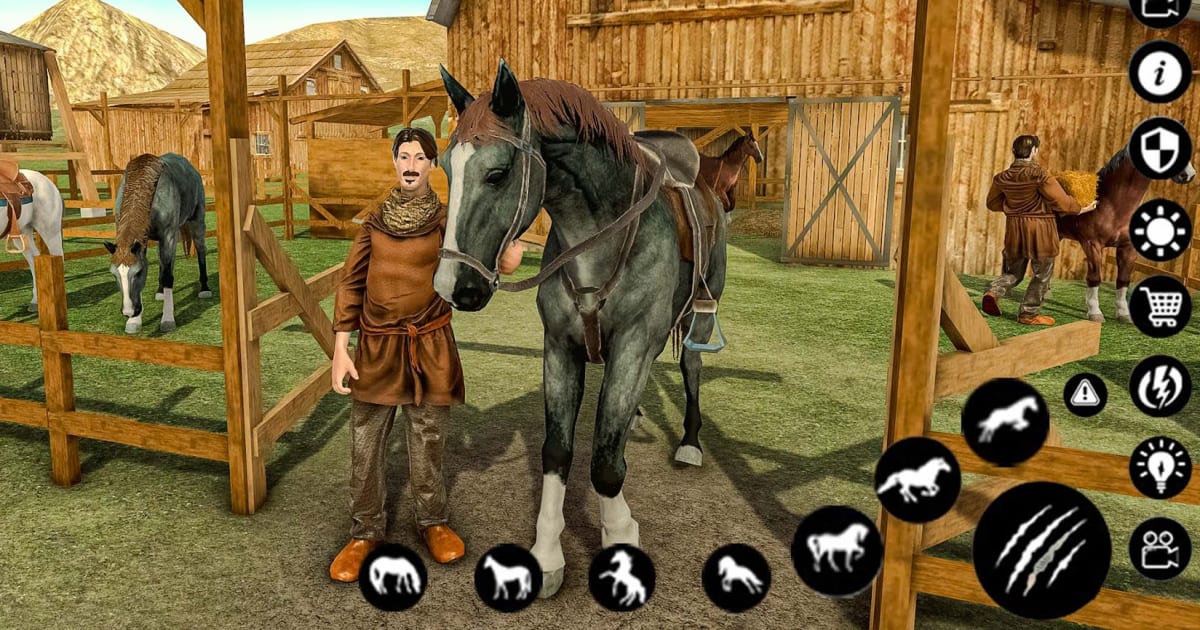 马厩生活模拟器游戏(Stable Horse Life Simulator) 刷马遛马操作细节