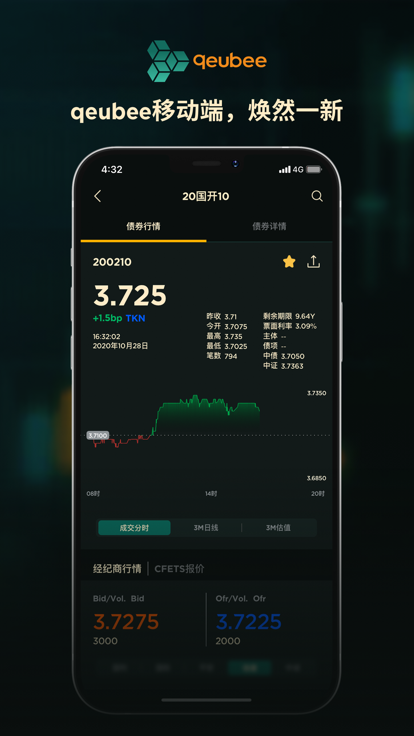 qeubee债券行情终端成交明细与价格提醒功能