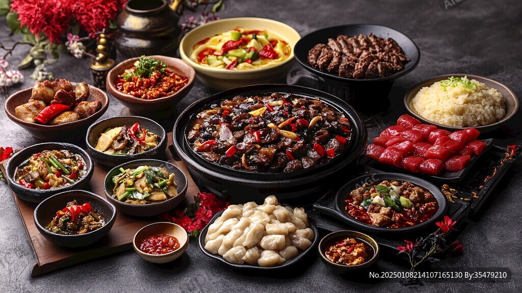 兜兜美食探店实拍套餐菜品分量对比图
