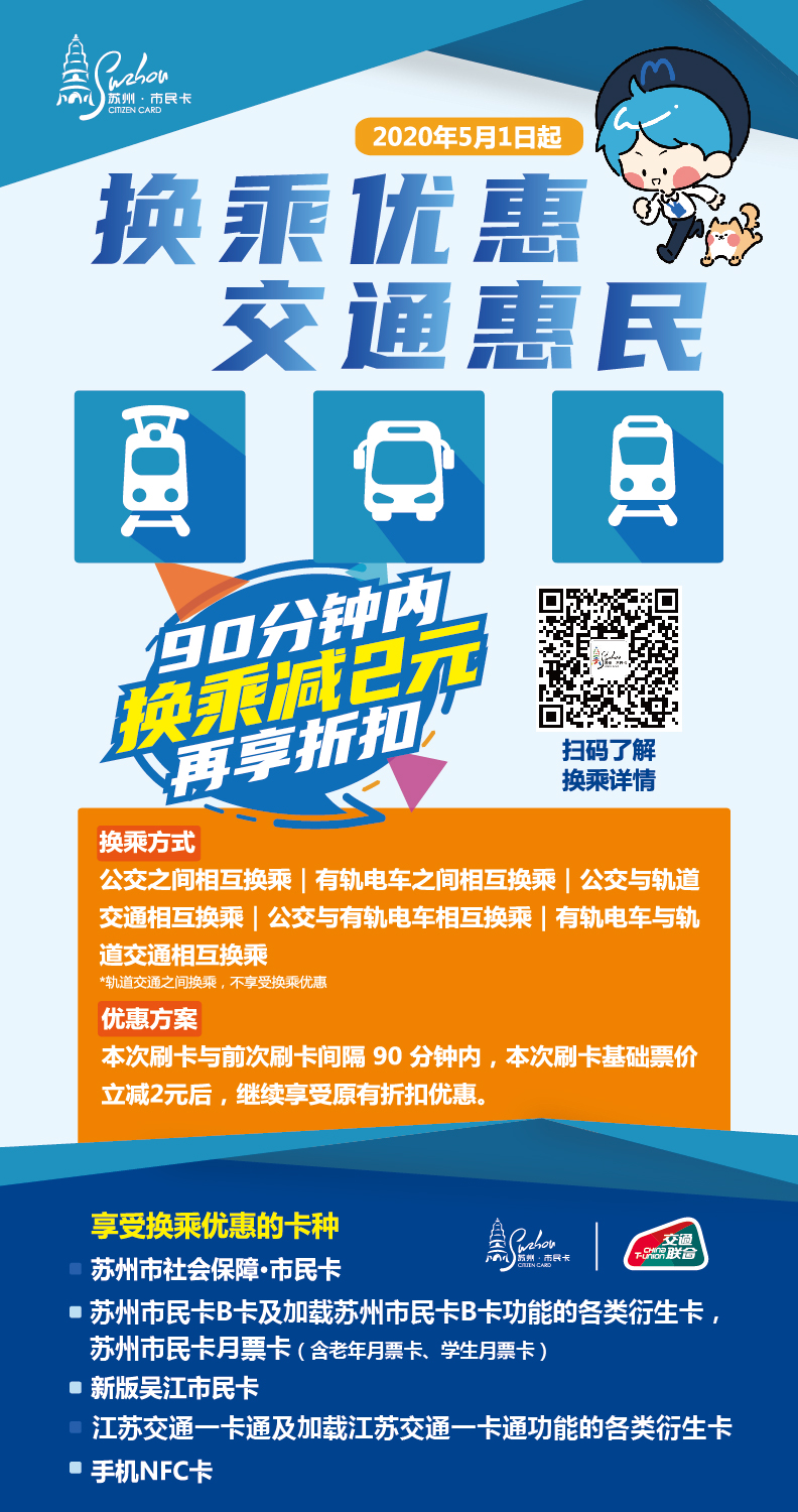 公交车一通行换乘地铁公交优惠规则说明图