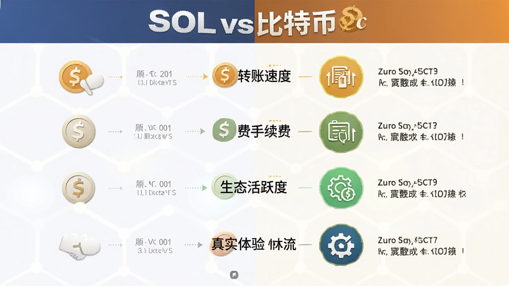 SOLvs比特币 投资选择对比图 转账速度手续费生态活跃度真实体验