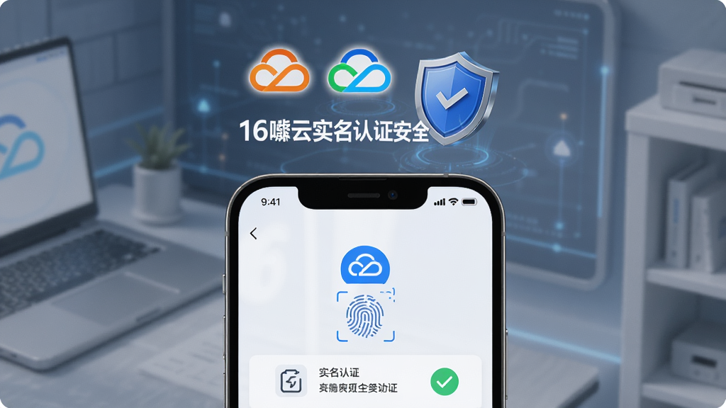 һ��չʾ16���ʵ����֤��ȫ���ܵ�AI��ͼ����������Ϊһ�������ֻ���Ļ��ʾ16���APP��ʵ����֤ҳ�棬��Ļ�Ϸ��а�����Logo�Ͷ��ư�ȫͼ�꣬����Ϊ���½ṹ���Ϸ�Ϊ��ȫ��֤��ʶ���·�Ϊ�ֻ����棬���Ϊ��ȫ�Ƽ��磬ϸ�ڰ�����ɫ���ơ�ָ��ʶ��ͼ�ꡢ������֤��ѡ��ǣ����ʸ��塢�ɾ����޶���Ԫ��
