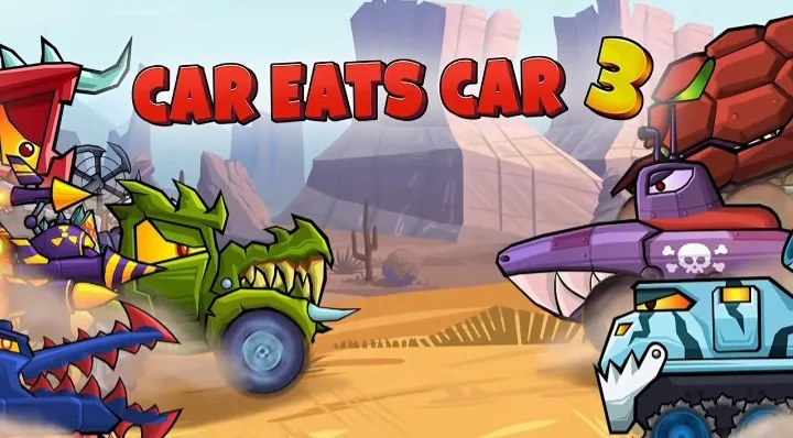 CarEatsCar3疯狂车吃车3游戏内车辆吞噬对战画面