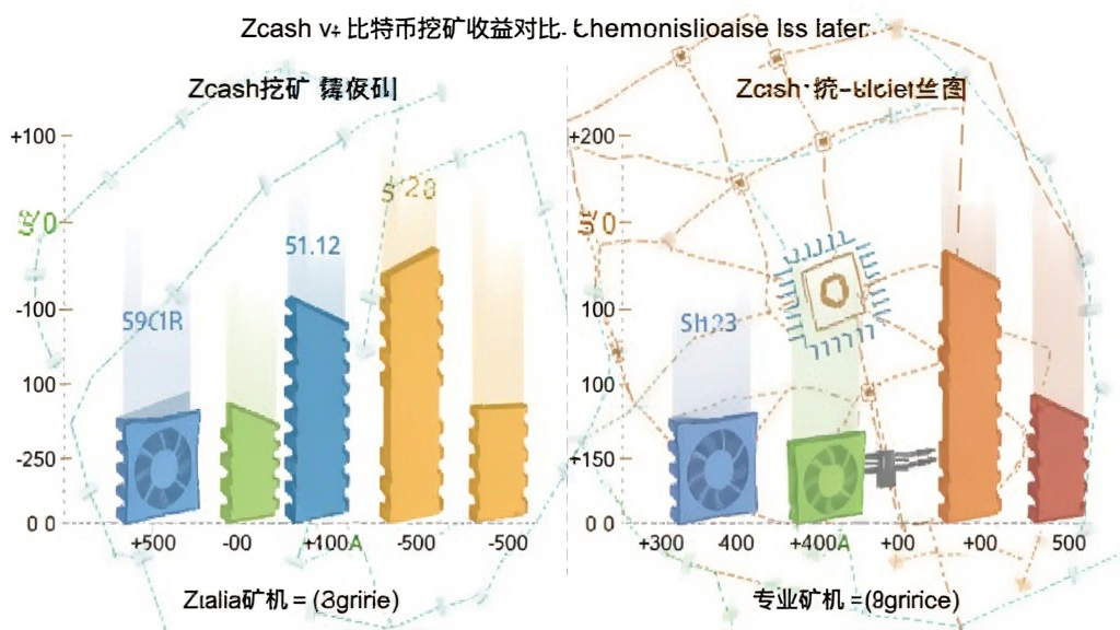 Zcash和比特币挖矿收益对比图表 显卡矿机与专业矿机