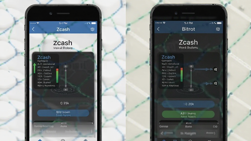 Zcash和比特币钱包转账界面隐私功能对比截图