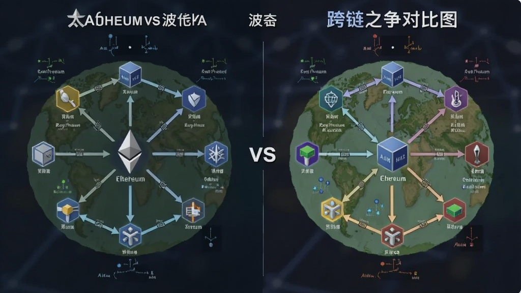 以太坊vs波卡 跨链之争对比图 两条链生态全景