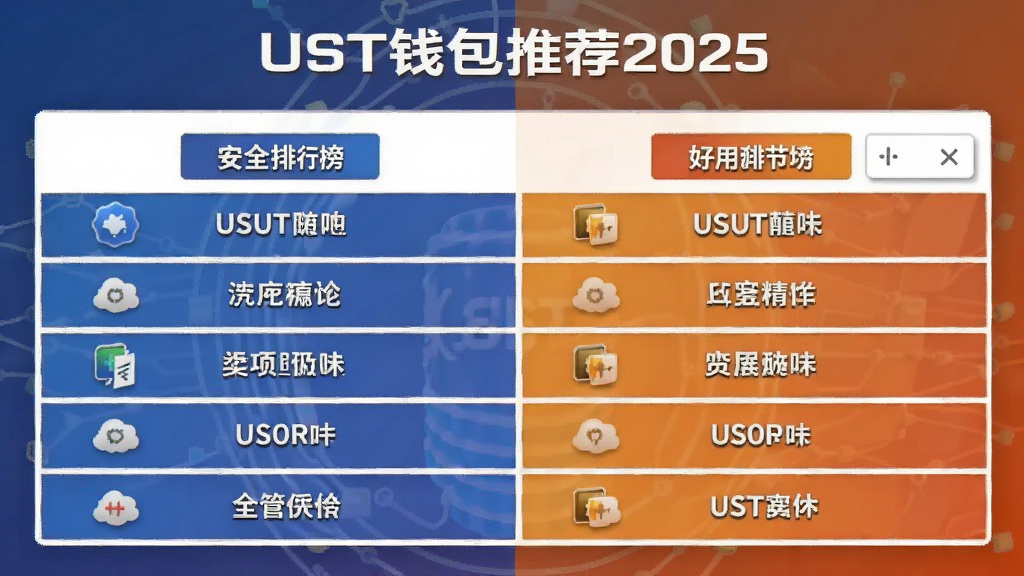 USDT钱包推荐2025安全好用排行榜对比图