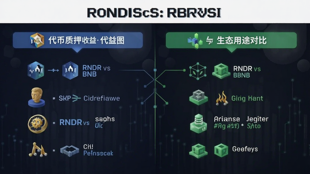 RNDRvsBNB 代币质押收益与生态用途对比图