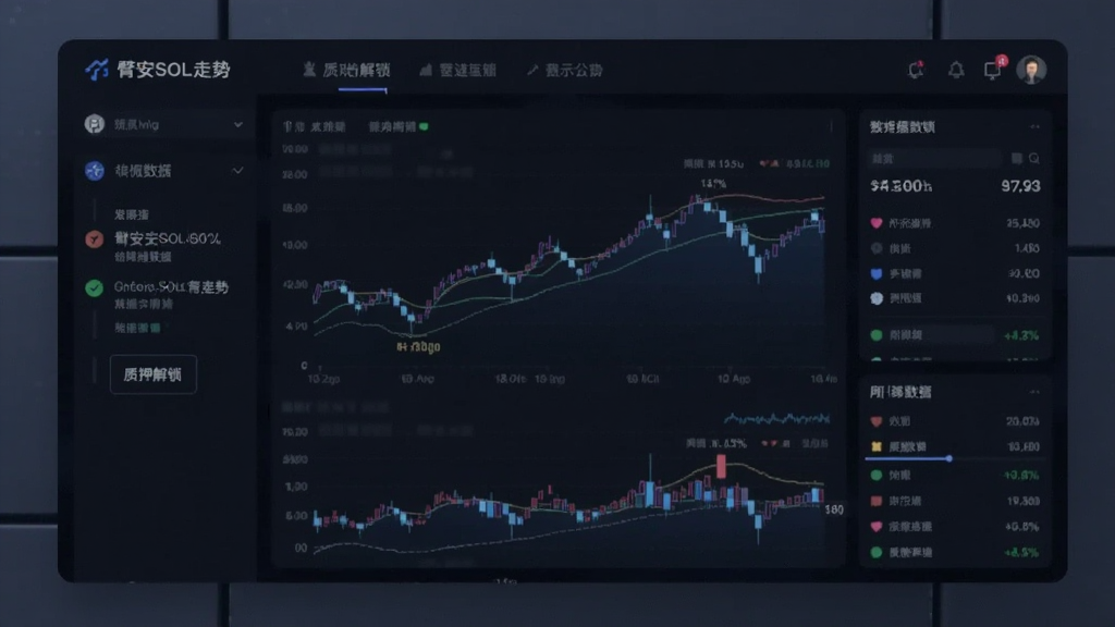 臂安SOL走势链上数据质押解锁 配图 数据面板截图