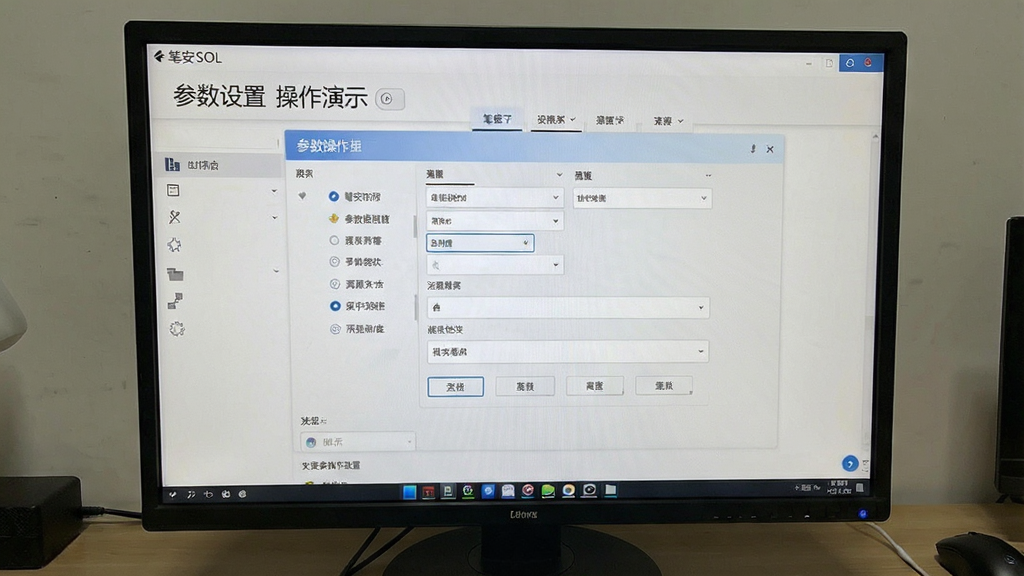 笔安SOL安装配置界面 参数设置操作演示