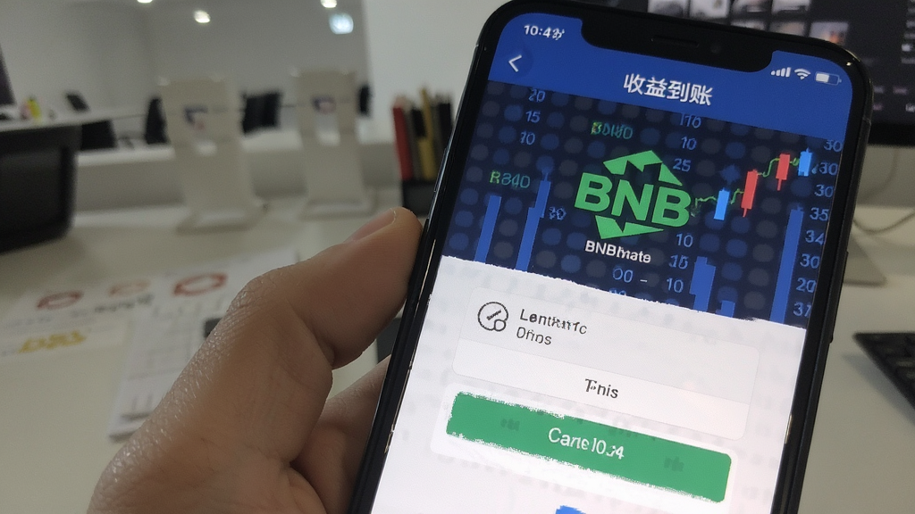 BNB收益 手机端收益到账截图