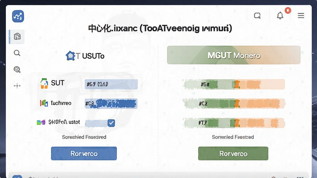 USDT和Monero去中心化兑换工具操作界面与手续费对比