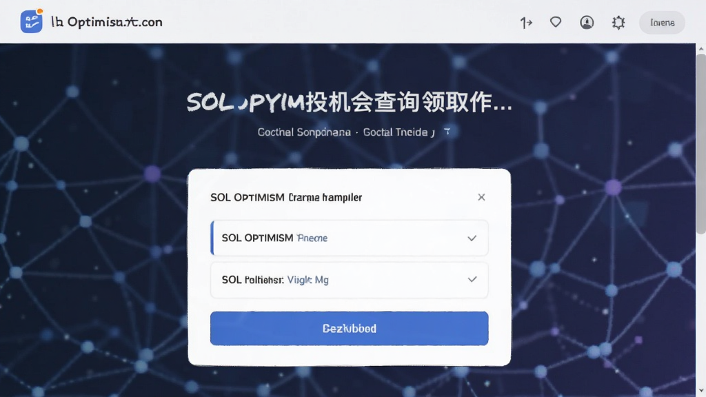 SOL Optimism空投机会查询与领取操作界面