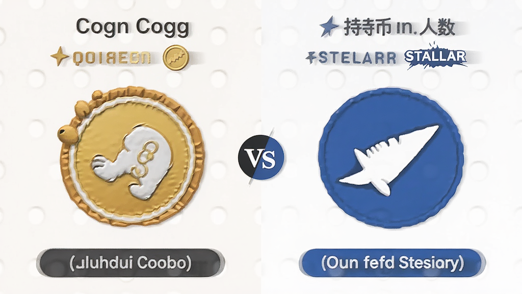 狗狗币vsStellar 社区热度和持币人数对比