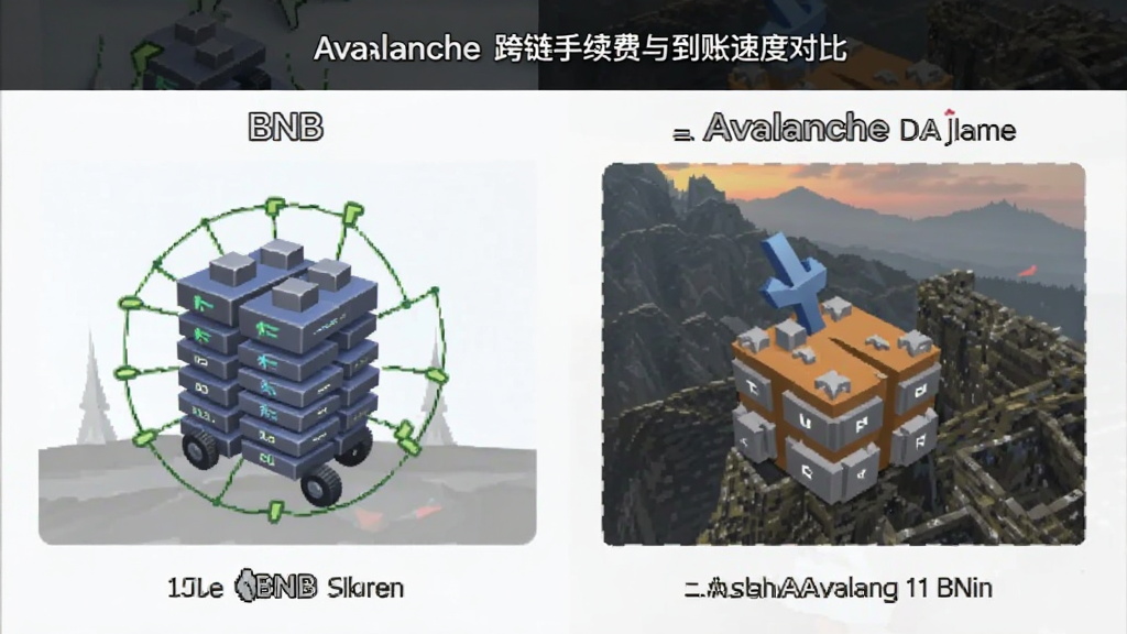 BNB和Avalanche跨链手续费与到账速度对比截图