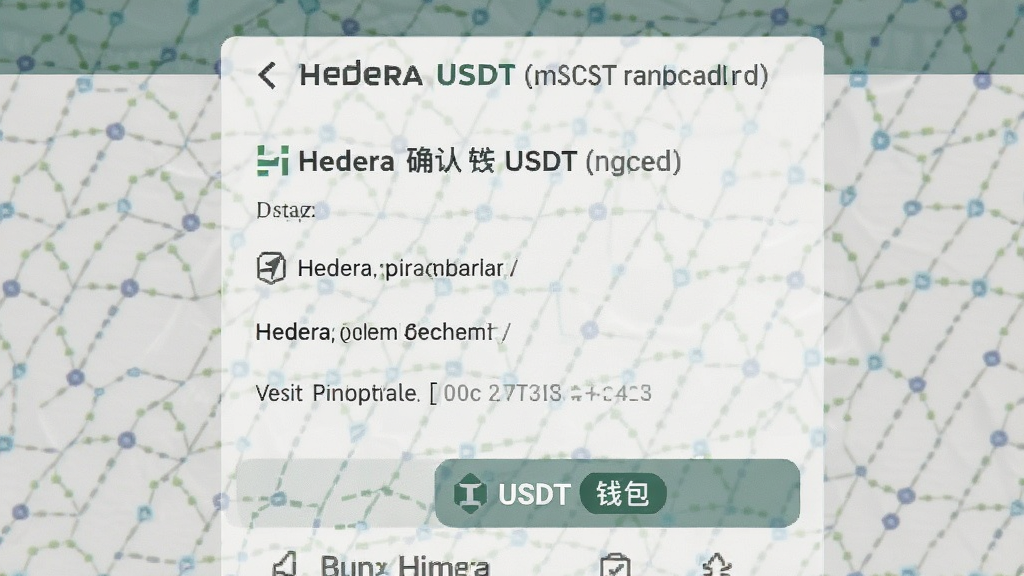Hedera和USDT钱包转账确认页面截图