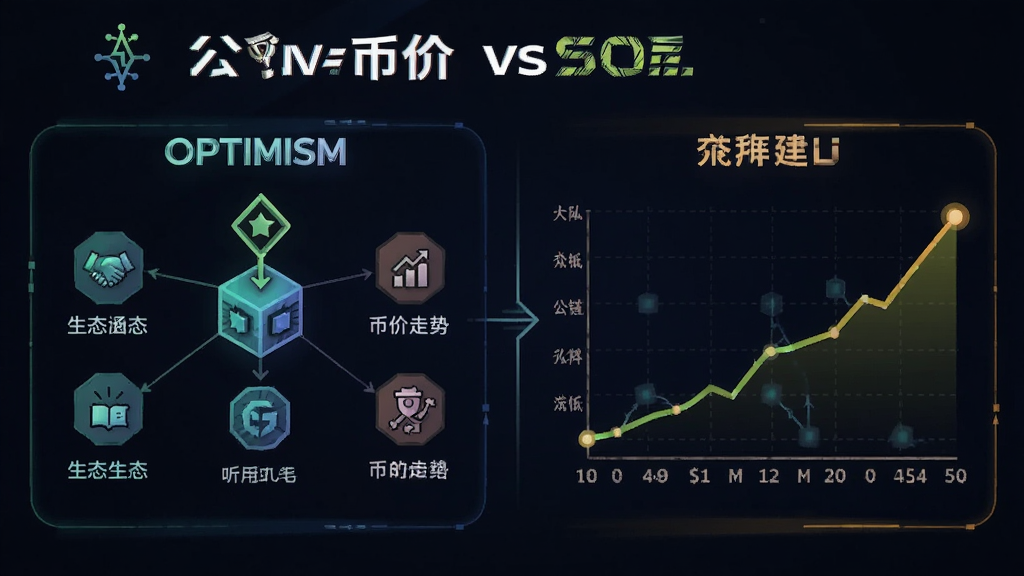 OptimismvsSOL 两大公链投资对比概念图 涵盖生态与币价走势